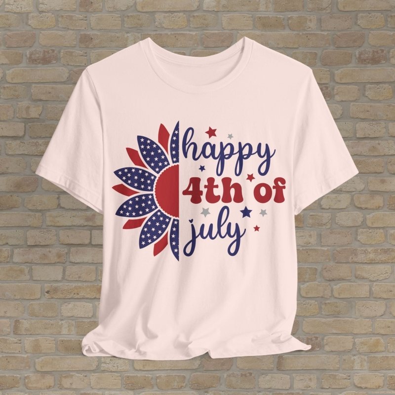 Graphic & Text T-Shirts Fireworks & Flowers Tee - Vibrant Styles