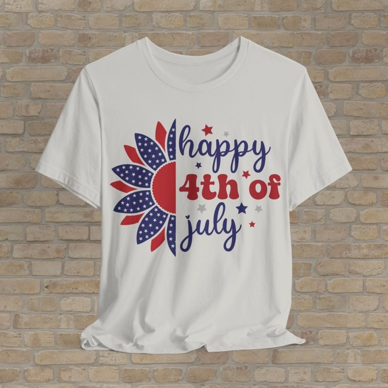 Graphic & Text T-Shirts Fireworks & Flowers Tee - Vibrant Styles