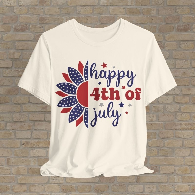 Graphic & Text T-Shirts Fireworks & Flowers Tee - Vibrant Styles