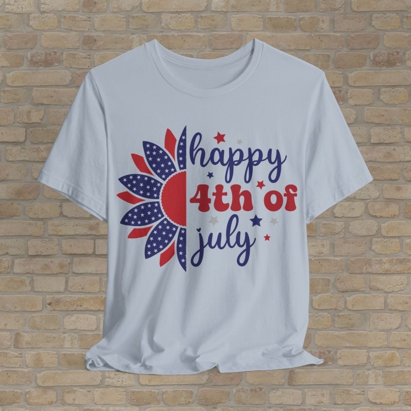 Graphic & Text T-Shirts Fireworks & Flowers Tee - Vibrant Styles