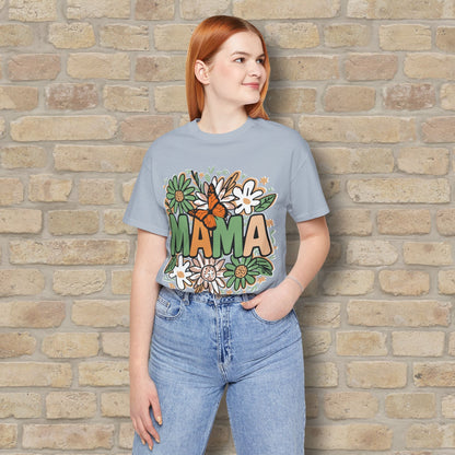 T-Shirt Floral Mama with Butterfly Tee - Vibrant Styles