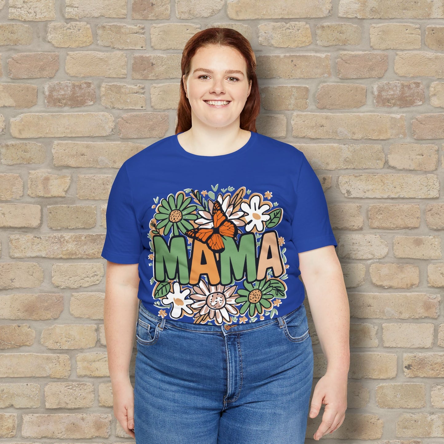 T-Shirt Floral Mama with Butterfly Tee - Vibrant Styles