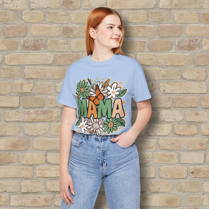 T-Shirt Floral Mama with Butterfly Tee - Vibrant Styles