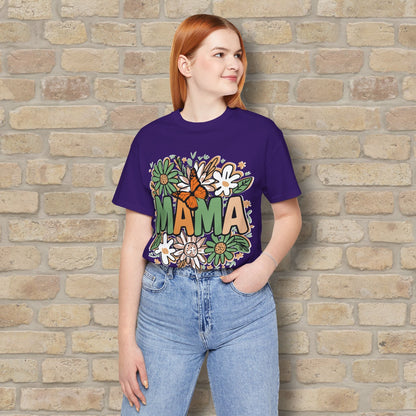 T-Shirt Floral Mama with Butterfly Tee - Vibrant Styles