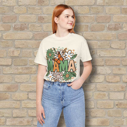 T-Shirt Floral Mama with Butterfly Tee - Vibrant Styles