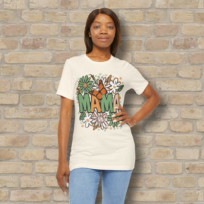 T-Shirt Floral Mama with Butterfly Tee - Vibrant Styles