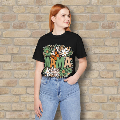 T-Shirt Floral Mama with Butterfly Tee - Vibrant Styles