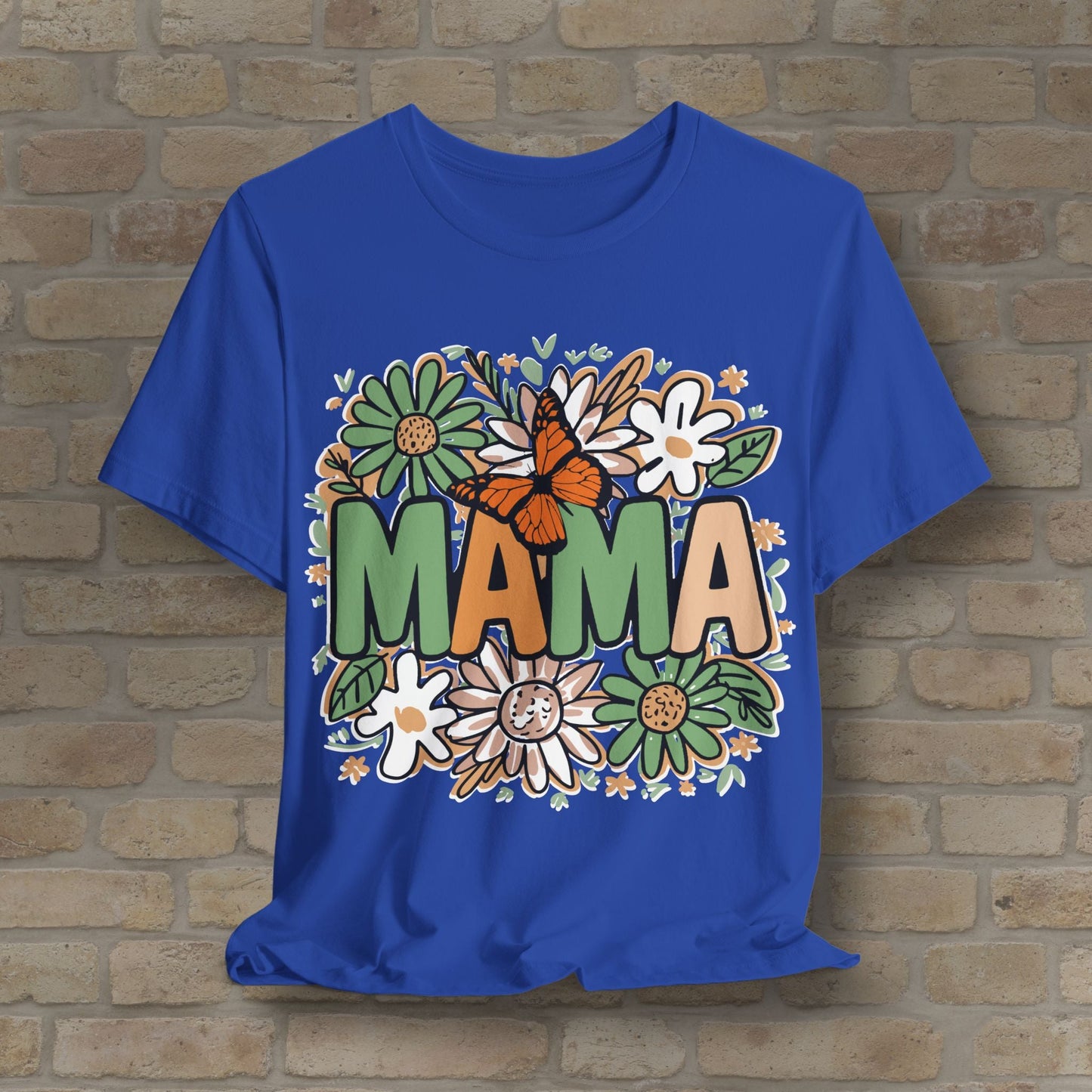 T-Shirt Floral Mama with Butterfly Tee - Vibrant Styles
