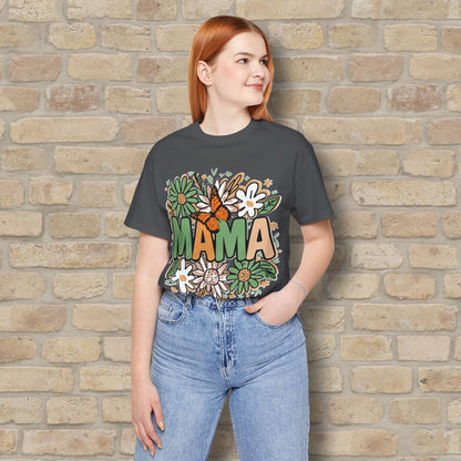 T-Shirt Floral Mama with Butterfly Tee - Vibrant Styles