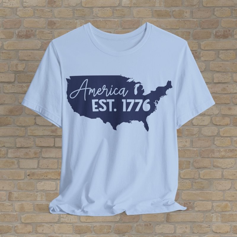Graphic & Text T-Shirts Founding Freedom Map Tee - Vibrant Styles