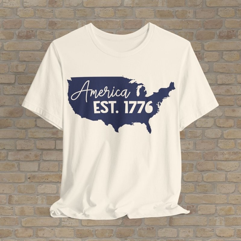 Graphic & Text T-Shirts Founding Freedom Map Tee - Vibrant Styles