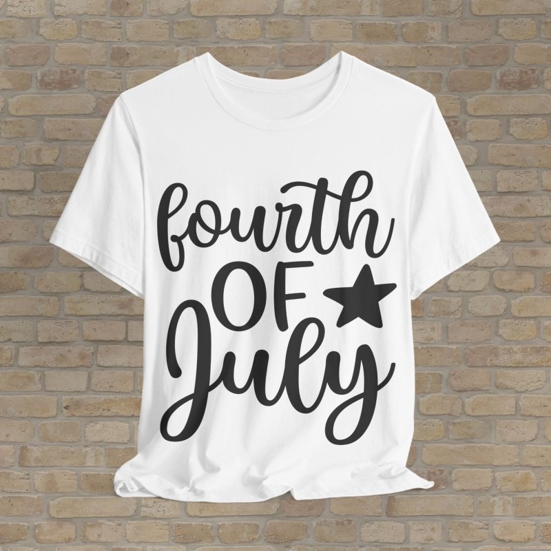 Mostly Text T-Shirts Fourth Of July Tee - Vibrant Styles