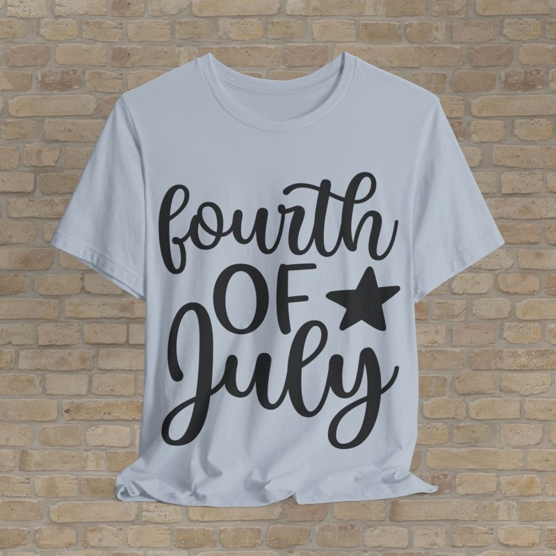 Mostly Text T-Shirts Fourth Of July Tee - Vibrant Styles