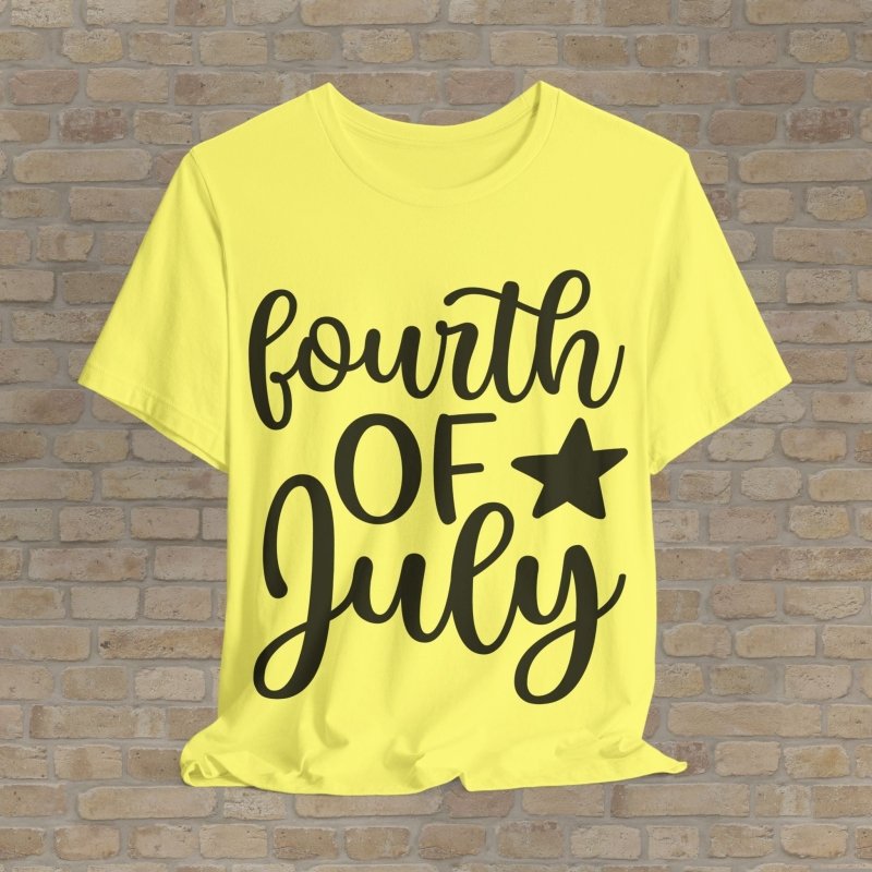 Mostly Text T-Shirts Fourth Of July Tee - Vibrant Styles