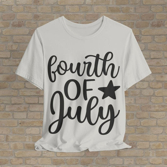Mostly Text T-Shirts Fourth Of July Tee - Vibrant Styles
