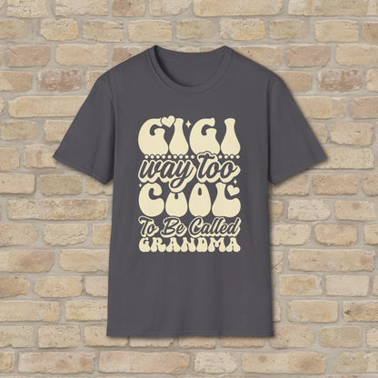 T-Shirt Gigi Tee – Way Too Cool to Be Called Grandma - Vibrant Styles