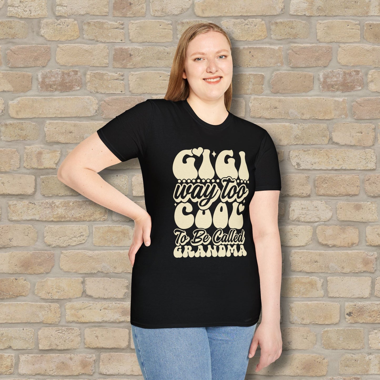 T-Shirt Gigi Tee – Way Too Cool to Be Called Grandma - Vibrant Styles