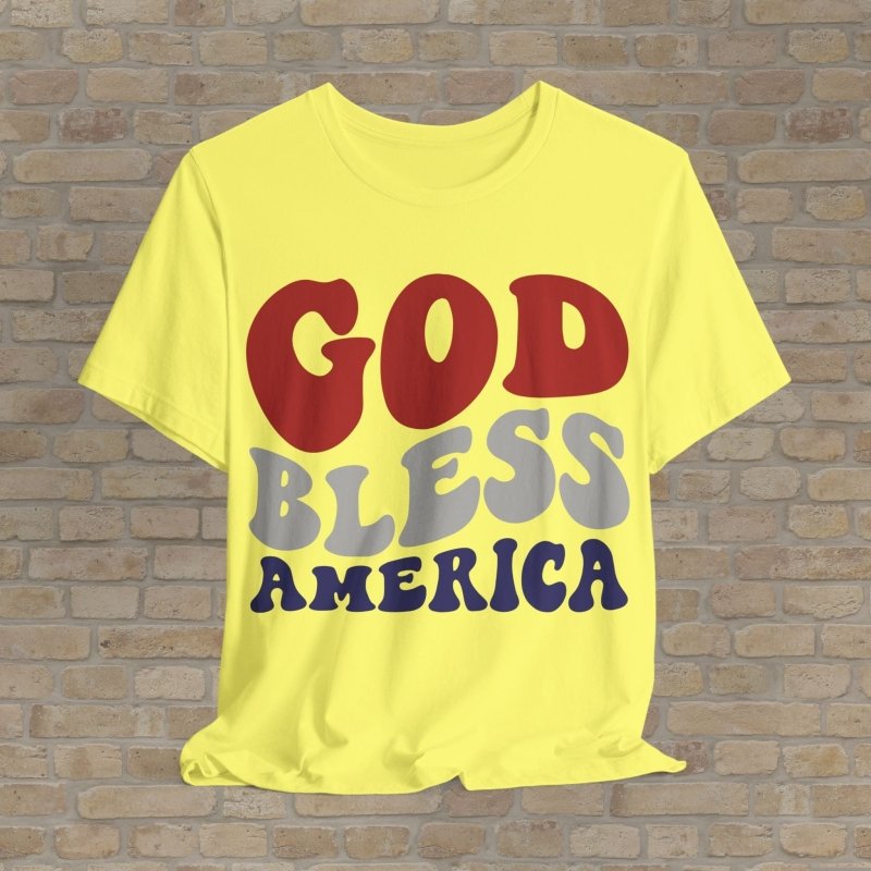 Text Only T-Shirts God Bless America Tee - Vibrant Styles
