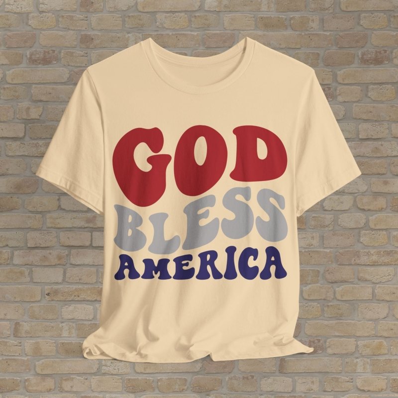 Text Only T-Shirts God Bless America Tee - Vibrant Styles