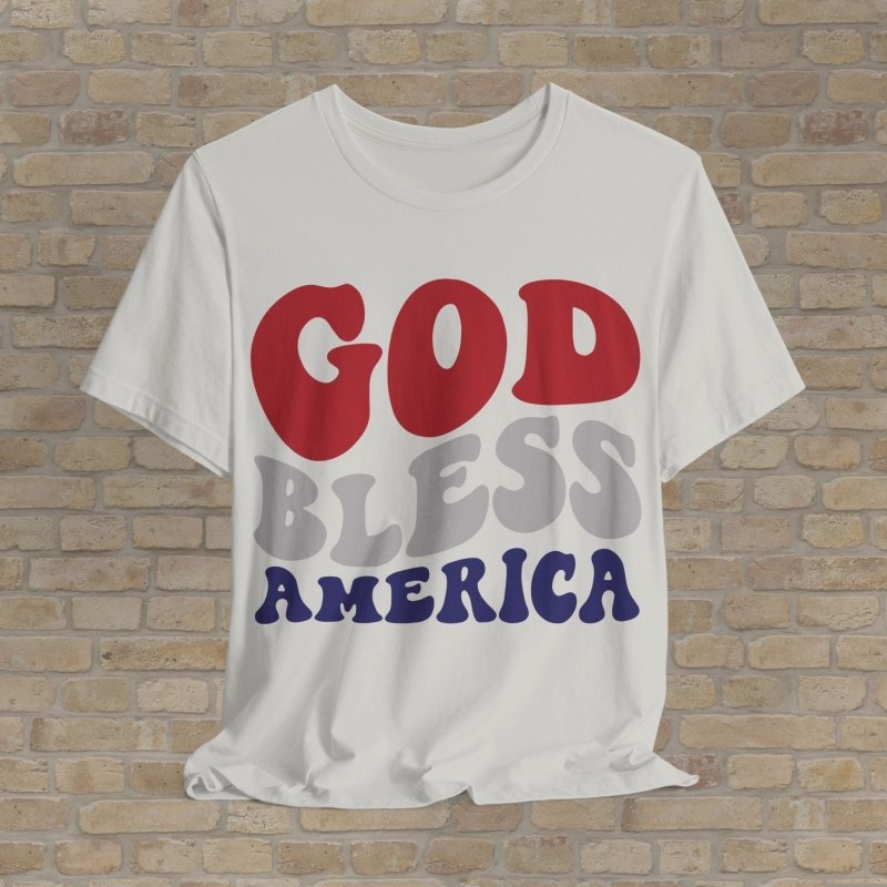 Text Only T-Shirts God Bless America Tee - Vibrant Styles