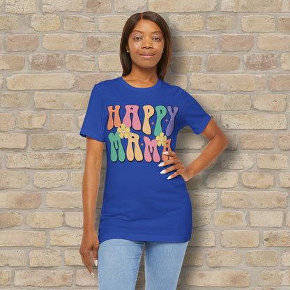 Mostly Text T-Shirts Happy Mama Tee - Vibrant Styles
