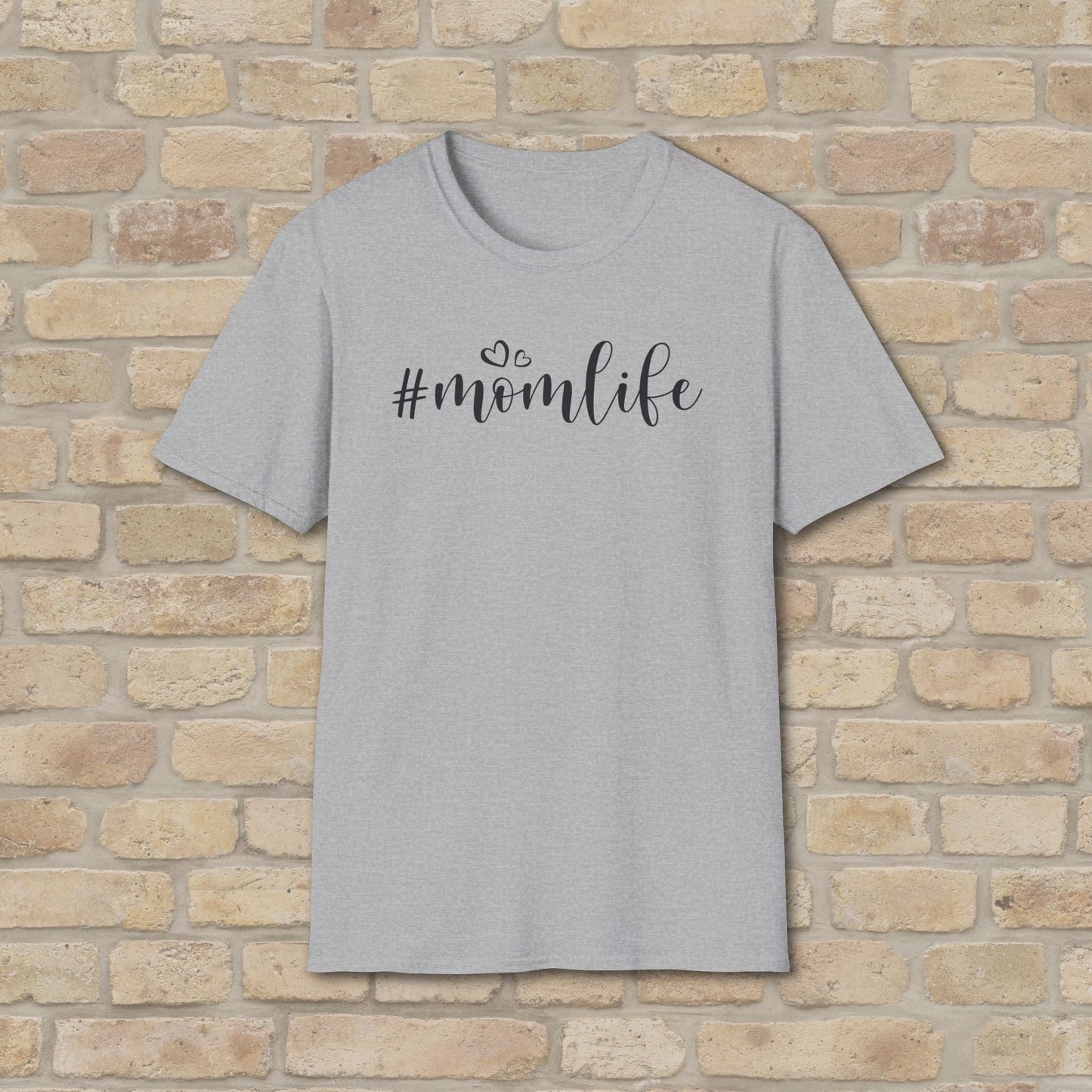 Mostly Text T-Shirts Hashtag Mom Life Tee - Vibrant Styles