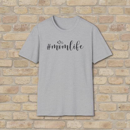 Mostly Text T-Shirts Hashtag Mom Life Tee - Vibrant Styles