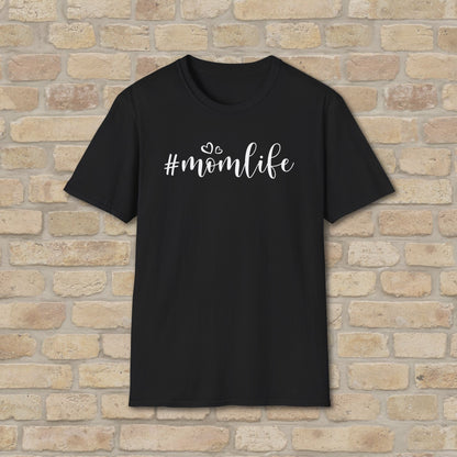 Mostly Text T-Shirts Hashtag Mom Life Tee - Vibrant Styles