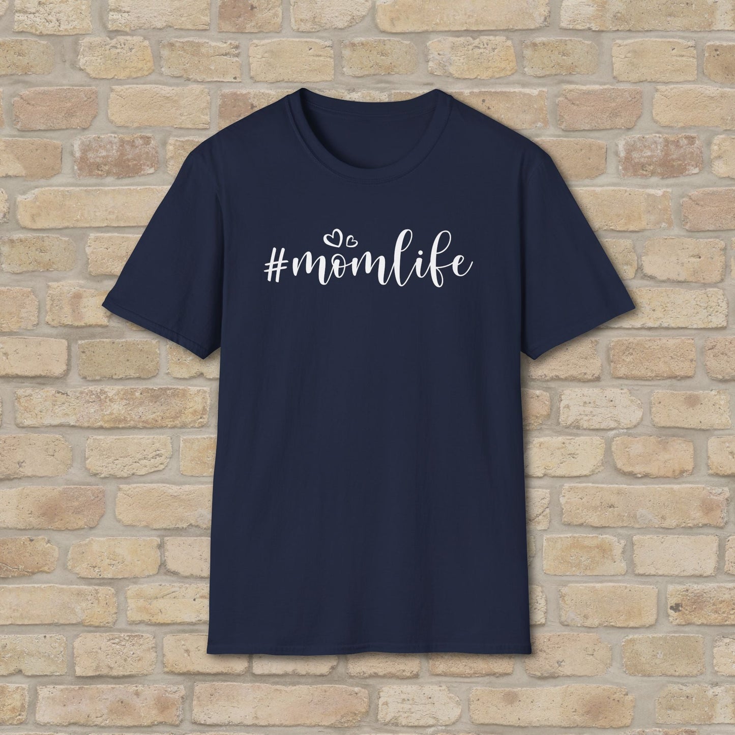 Mostly Text T-Shirts Hashtag Mom Life Tee - Vibrant Styles