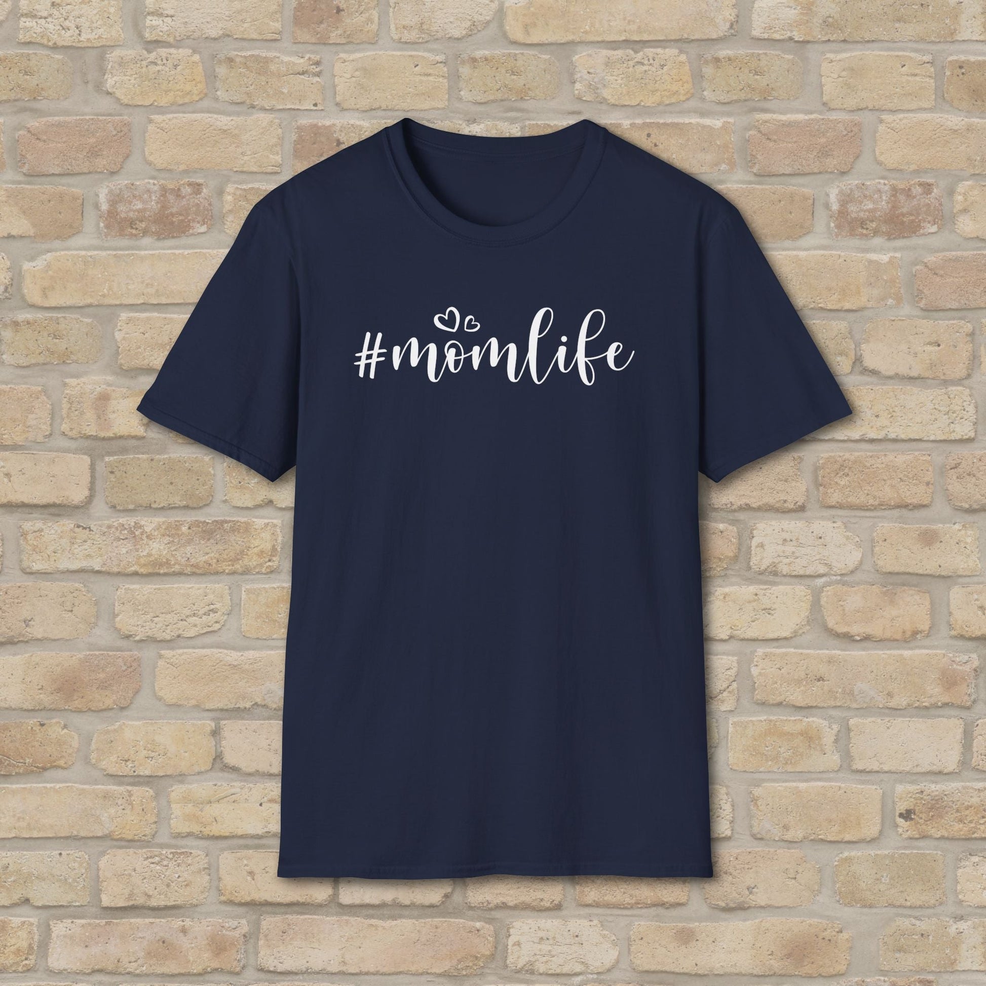 Mostly Text T-Shirts Hashtag Mom Life Tee - Vibrant Styles