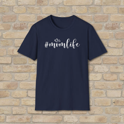 Mostly Text T-Shirts Hashtag Mom Life Tee - Vibrant Styles