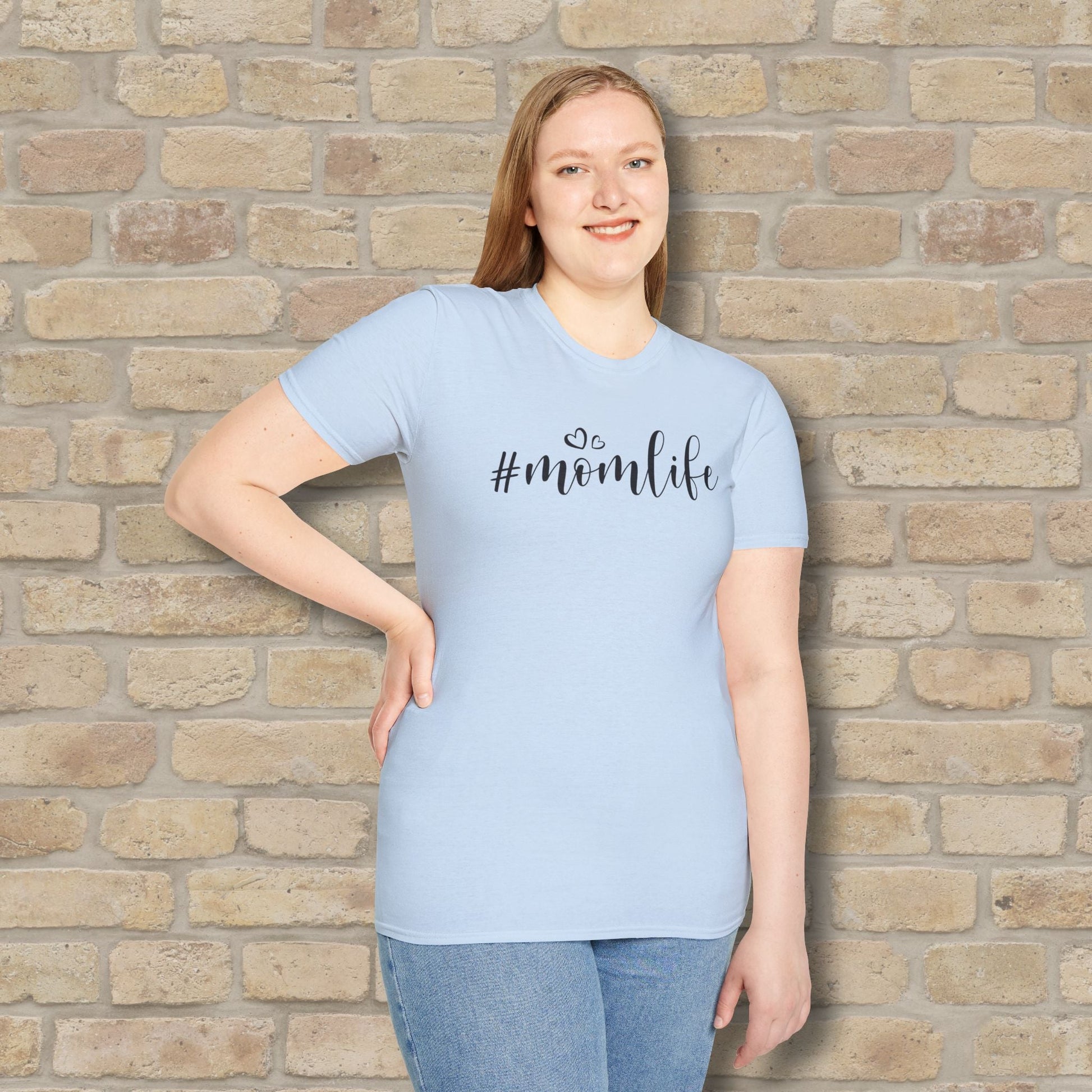 Mostly Text T-Shirts Hashtag Mom Life Tee - Vibrant Styles
