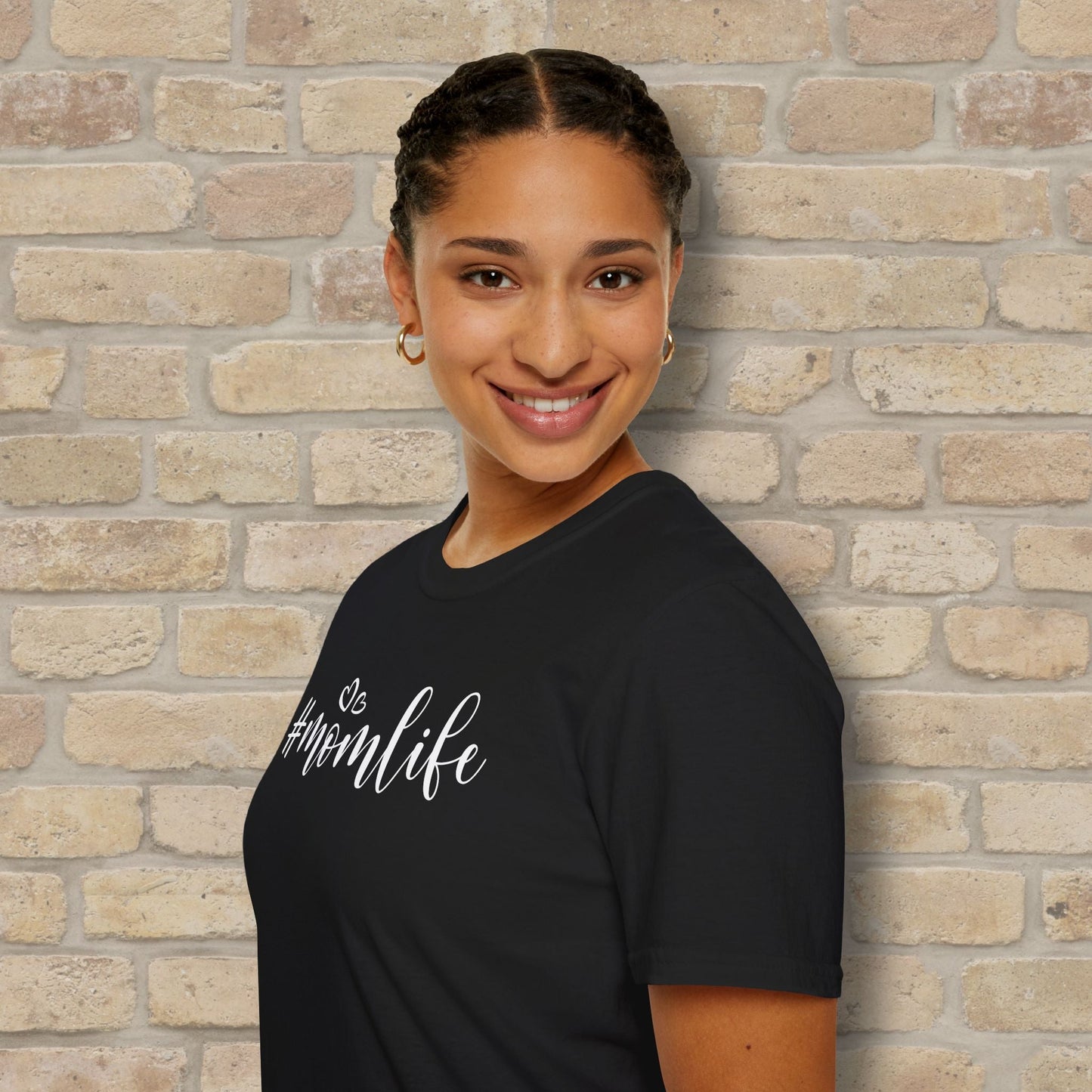 Mostly Text T-Shirts Hashtag Mom Life Tee - Vibrant Styles