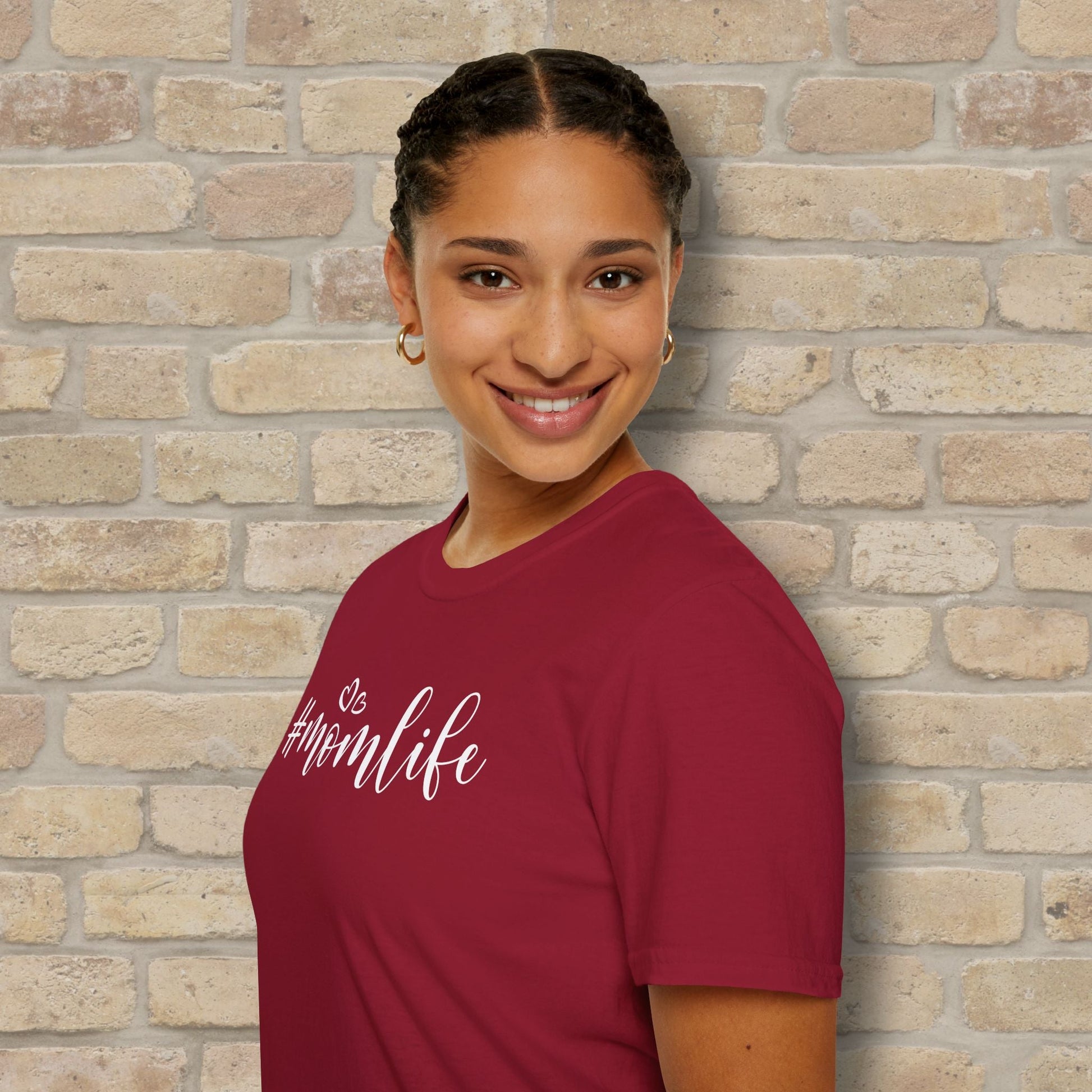 Mostly Text T-Shirts Hashtag Mom Life Tee - Vibrant Styles