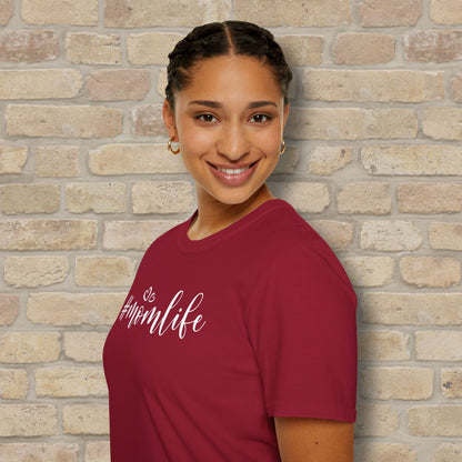 Mostly Text T-Shirts Hashtag Mom Life Tee - Vibrant Styles