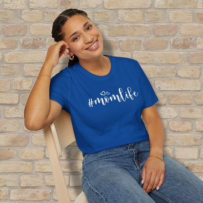 Mostly Text T-Shirts Hashtag Mom Life Tee - Vibrant Styles
