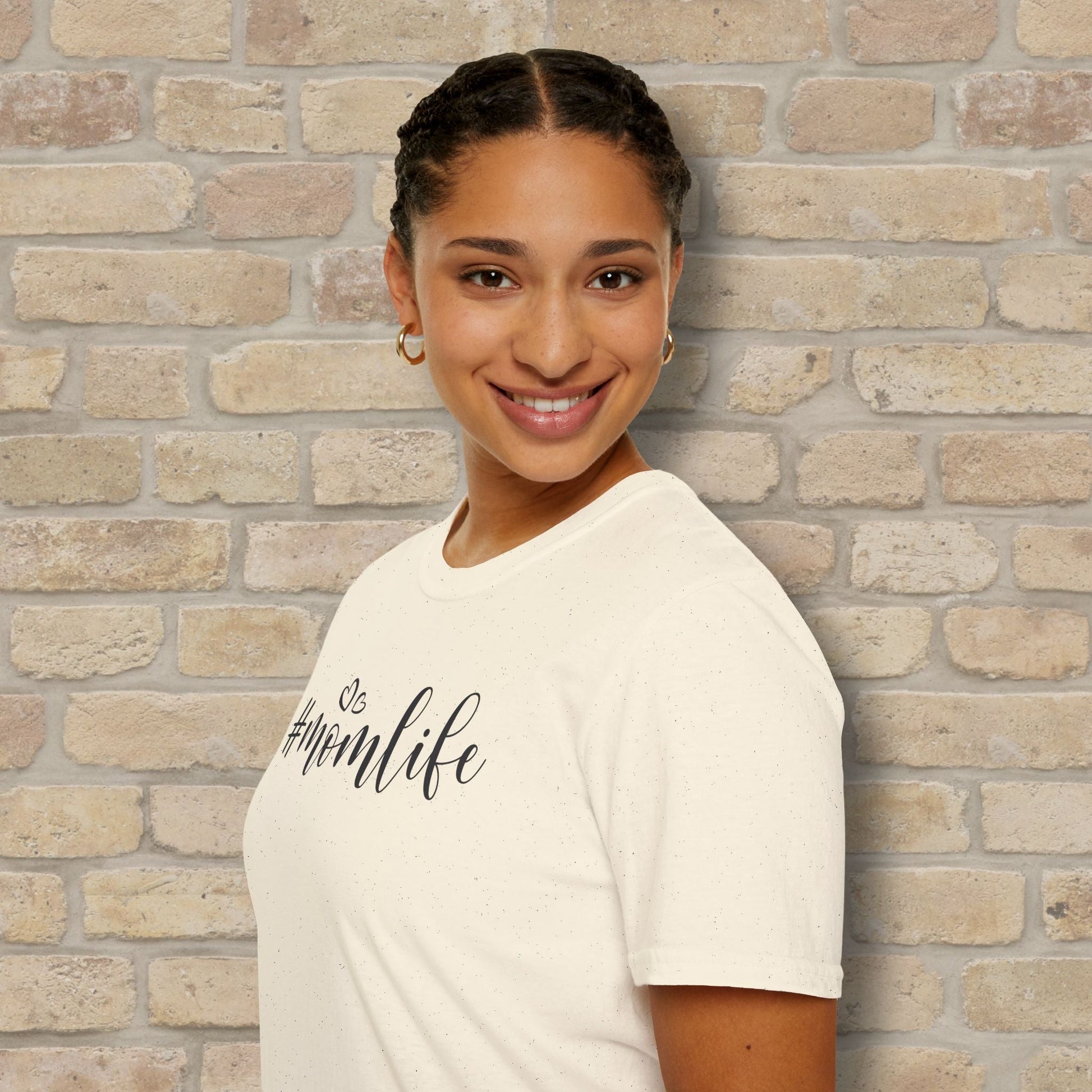 Mostly Text T-Shirts Hashtag Mom Life Tee - Vibrant Styles