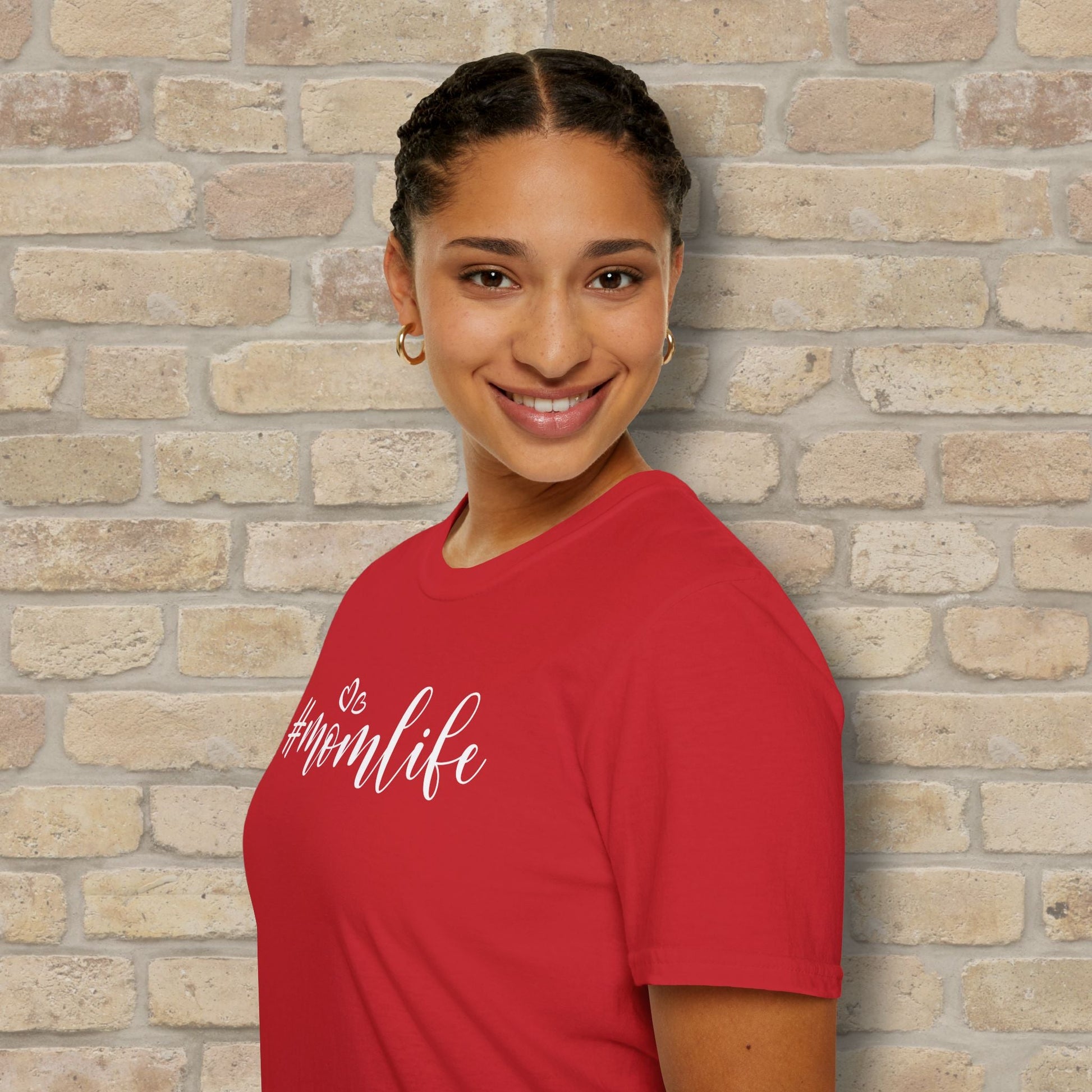 Mostly Text T-Shirts Hashtag Mom Life Tee - Vibrant Styles
