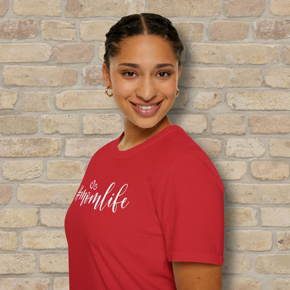 Mostly Text T-Shirts Hashtag Mom Life Tee - Vibrant Styles