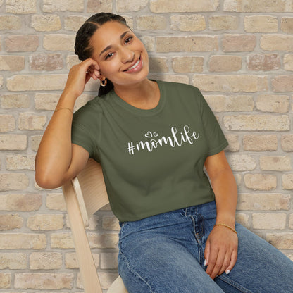 Mostly Text T-Shirts Hashtag Mom Life Tee - Vibrant Styles