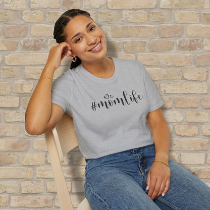 Mostly Text T-Shirts Hashtag Mom Life Tee - Vibrant Styles
