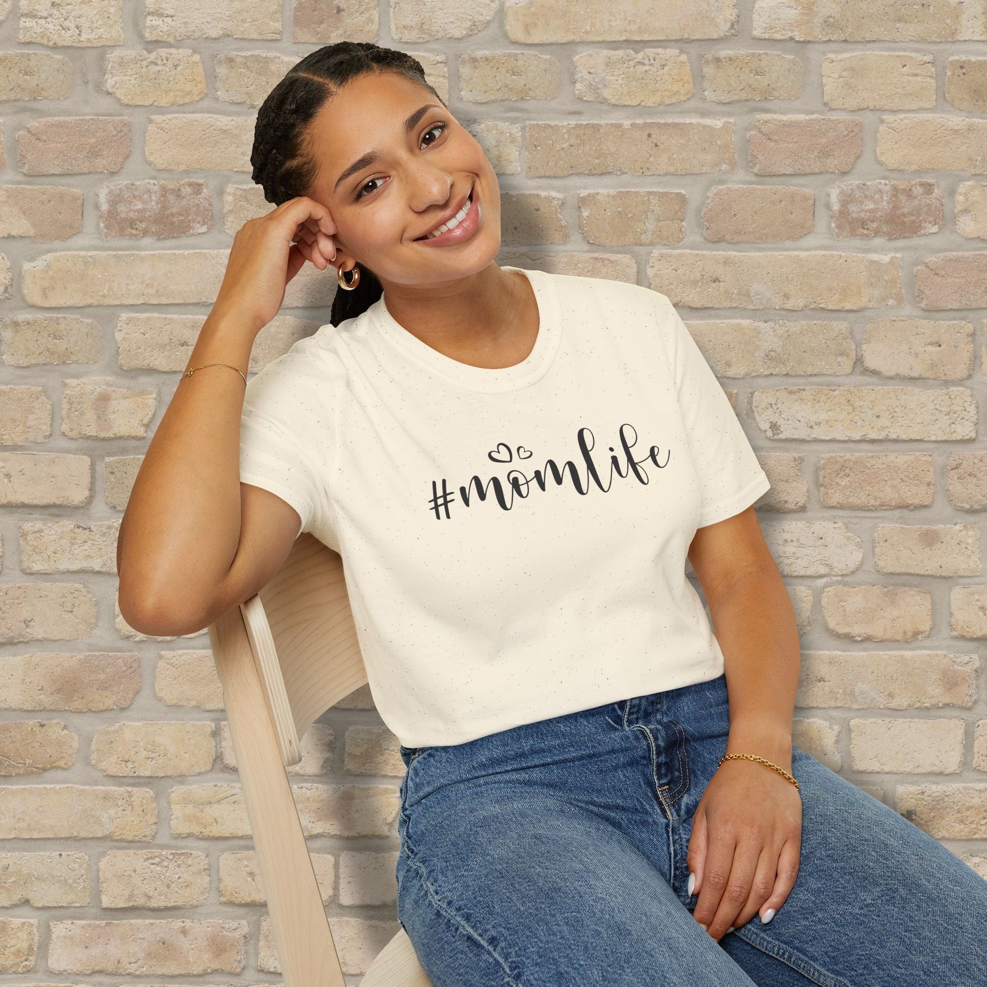 Mostly Text T-Shirts Hashtag Mom Life Tee - Vibrant Styles