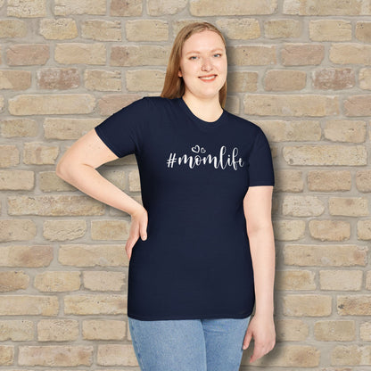 Mostly Text T-Shirts Hashtag Mom Life Tee - Vibrant Styles