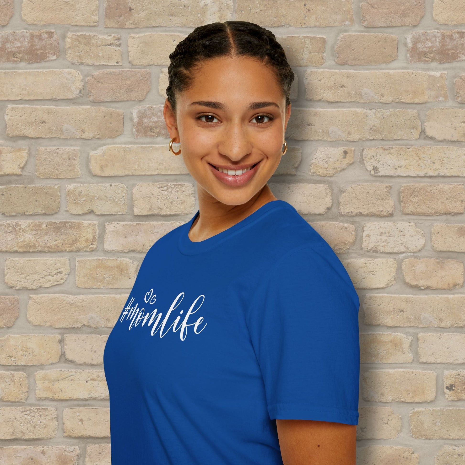 Mostly Text T-Shirts Hashtag Mom Life Tee - Vibrant Styles
