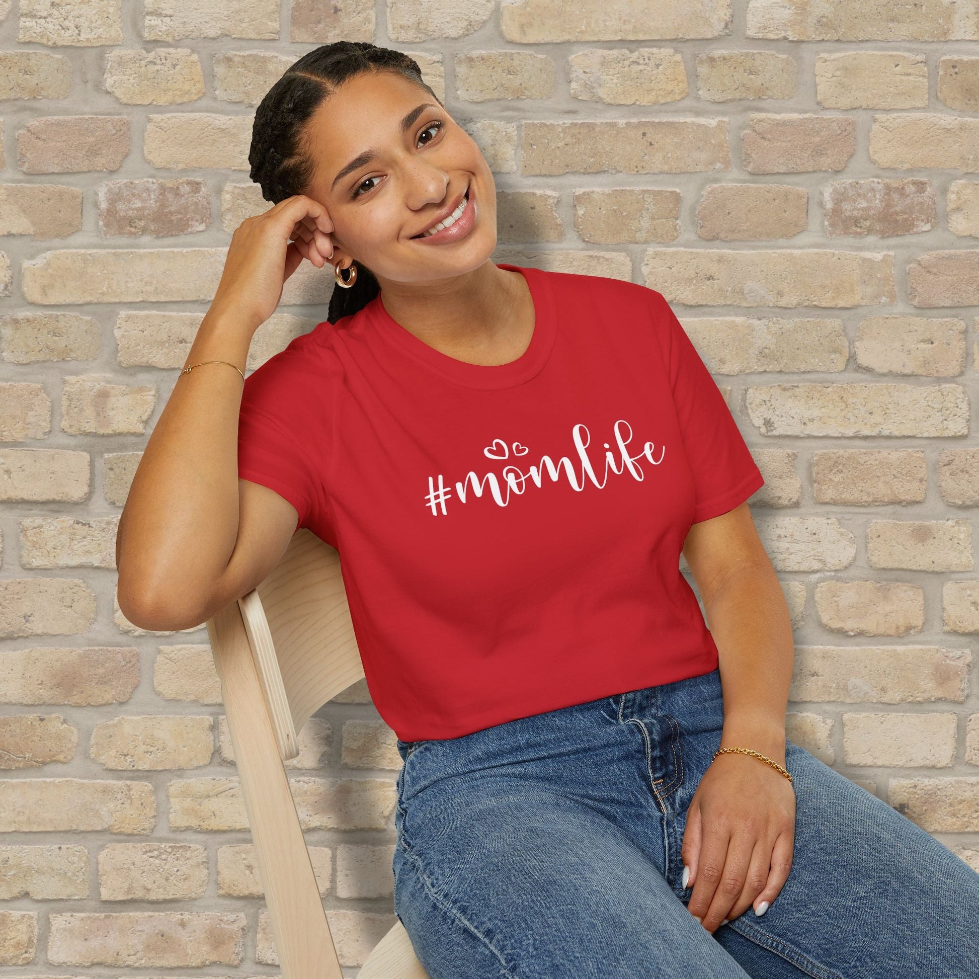 Mostly Text T-Shirts Hashtag Mom Life Tee - Vibrant Styles
