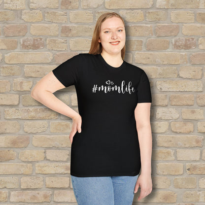 Mostly Text T-Shirts Hashtag Mom Life Tee - Vibrant Styles