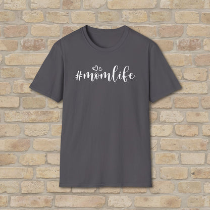 Mostly Text T-Shirts Hashtag Mom Life Tee - Vibrant Styles