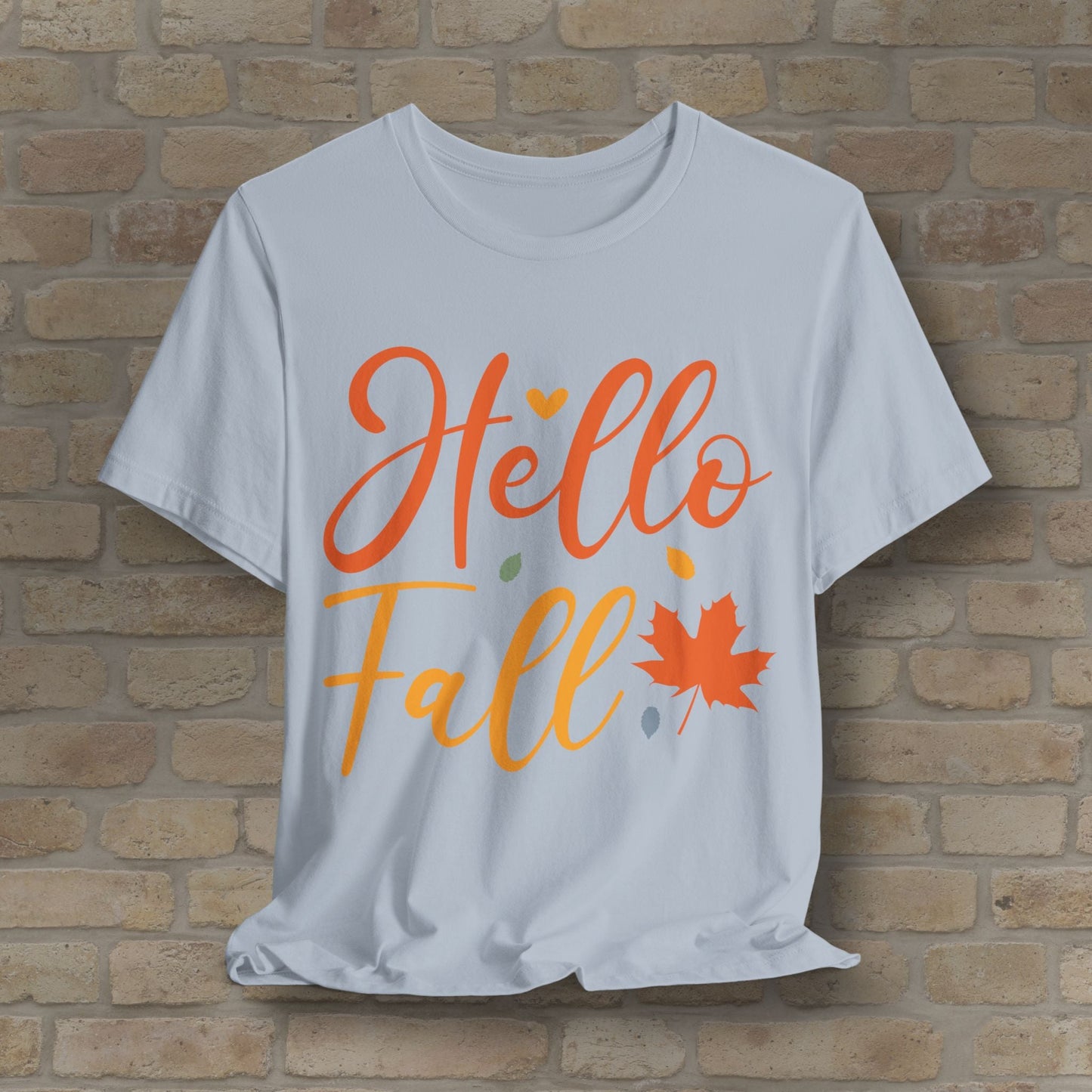 Mostly Text Hello Fall Tee - Vibrant Styles