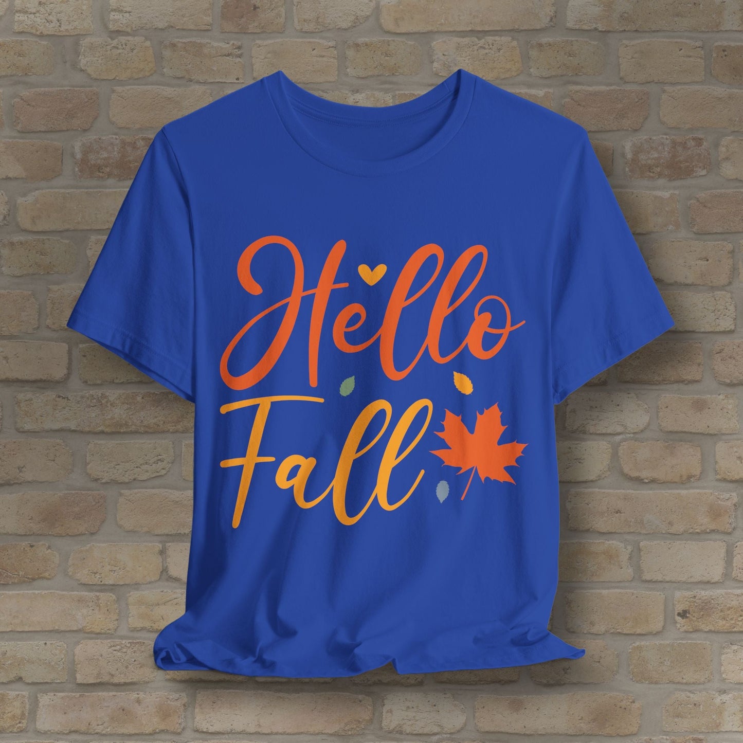 Mostly Text Hello Fall Tee - Vibrant Styles