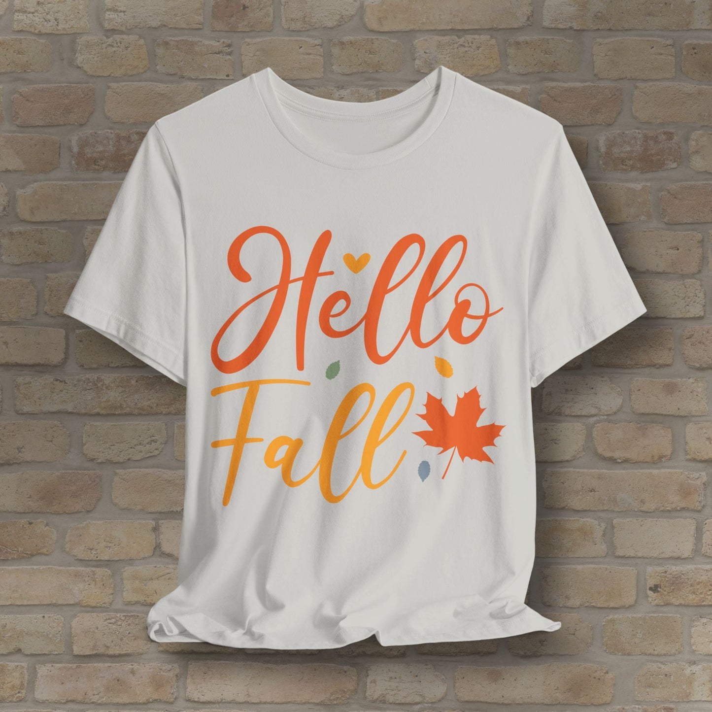 Mostly Text Hello Fall Tee - Vibrant Styles